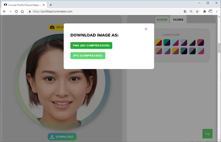 Profile Picture Maker 圓形圖片線上產生器 Profile Picture Maker 圓形圖片線上產生器