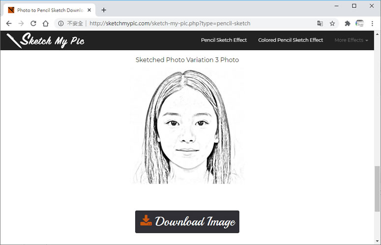 Sketch My Pic 線上將圖片轉為鉛筆畫 Sketch My Pic 線上將圖片轉為鉛筆畫