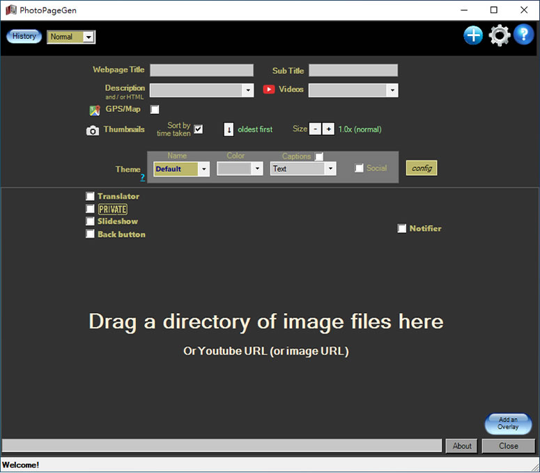 PhotoPageGen 網頁相簿、影片產生器 PhotoPageGen 網頁相簿、影片產生器