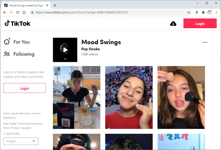TIKTOMETER 幫你統計 TikTok 每周、每月所流行的熱門音樂，還可下載