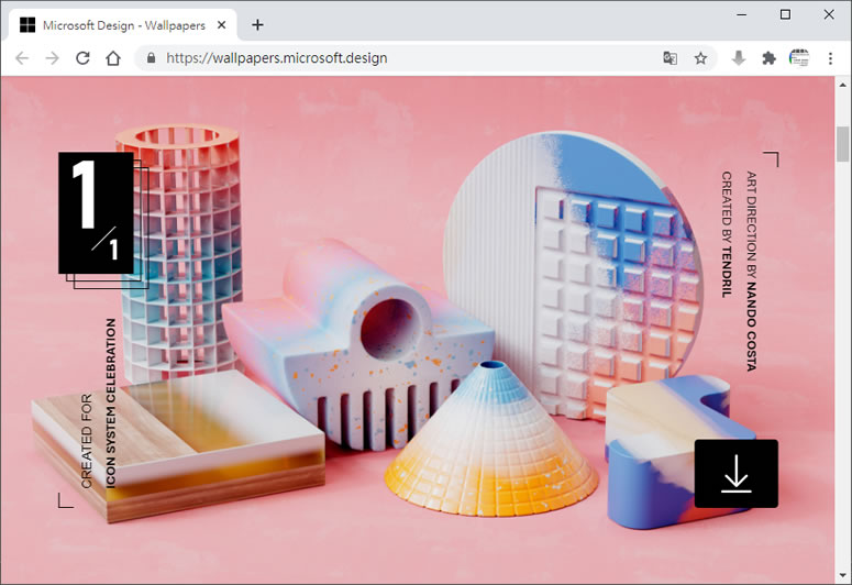 從 Microsoft Design - Wallpapers 免費下載桌面背景圖