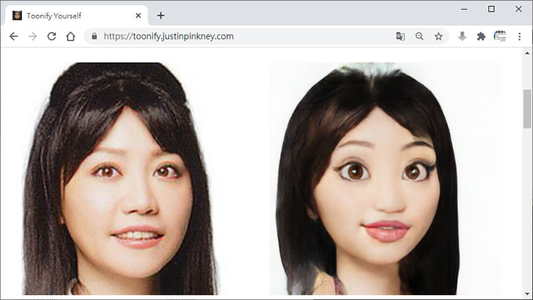 Toonify Yourself 利用 AI 將大頭照轉換成具有迪士尼風格的頭像 Toonify Yourself 利用 AI 將大頭照轉換成具有迪士尼風格的頭像