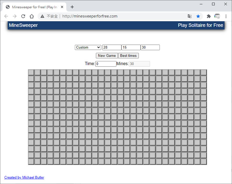 MineSweeper 經典「踩地雷」遊戲線上免費玩