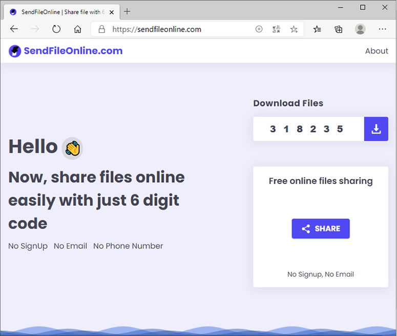 SendFileOnline 輸入正確的 6位數字才可以下載的線上檔案傳送免費服務 SendFileOnline 輸入正確的 6位數字才可以下載的線上檔案傳送免費服務