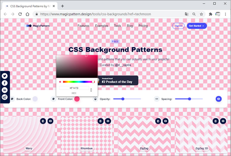 CSS Background Patterns 提供純 CSS 背景圖案免費使用 CSS Background Patterns 提供純 CSS 背景圖案免費使用