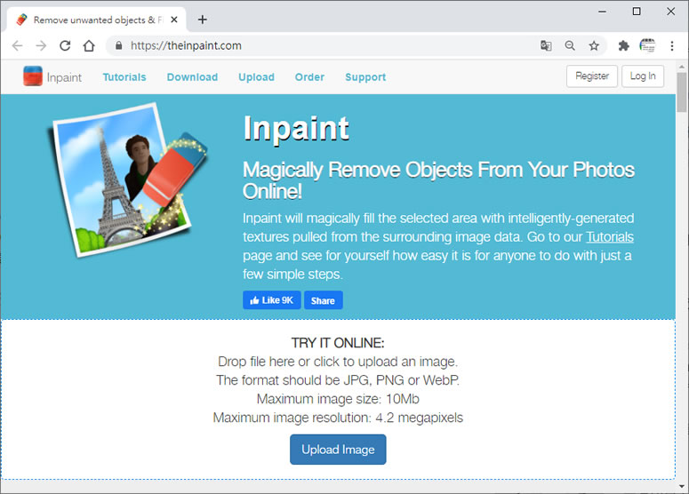 Inpaint 可消除圖片中路人甲的免費網路服務 Inpaint 可消除圖片中路人甲的免費網路服務