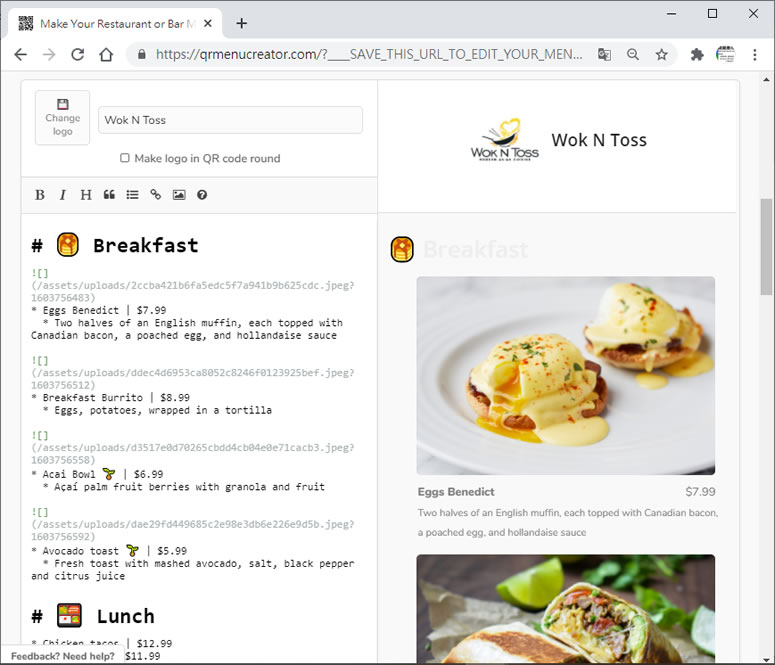 QR Menu Creator 建立一份專屬自己餐廳的電子菜單,完全免費 QR Menu Creator 建立一份專屬自己餐廳的電子菜單,完全免費