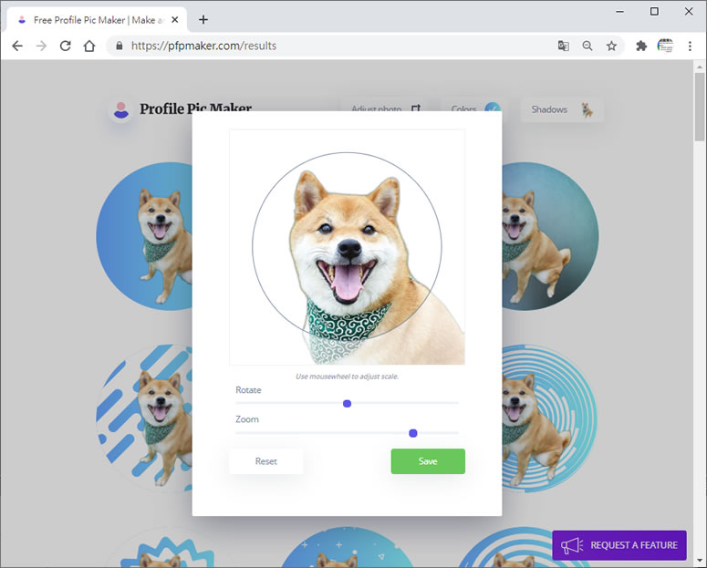 Profile Pic Maker 可自動去背景的圓形圖片產生器