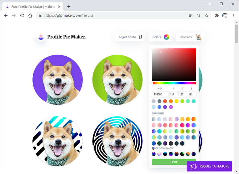 Profile Pic Maker 可自動去背景的圓形圖片產生器