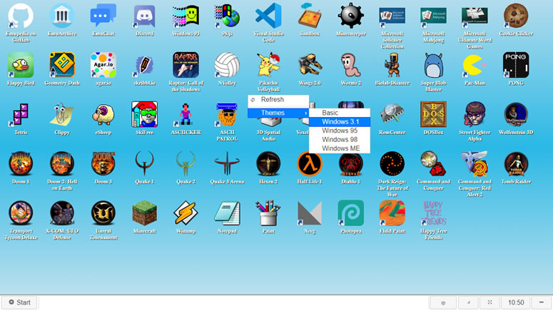 EmuOS 在瀏覽器中模擬早期 Windows 作業系統並可玩多款經典遊戲 EmuOS 在瀏覽器中模擬早期 Windows 作業系統並可玩多款經典遊戲