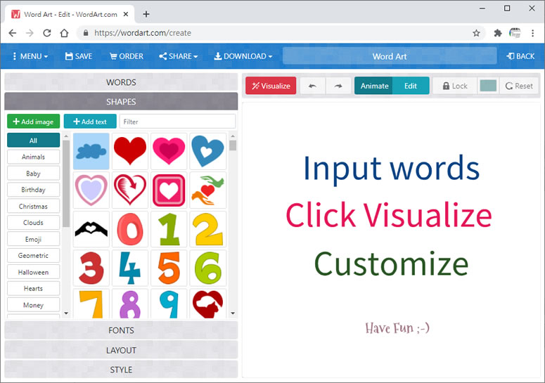 Word Art 用文字填充圖片的免費線上工具 Word Art 用文字填充圖片的免費線上工具