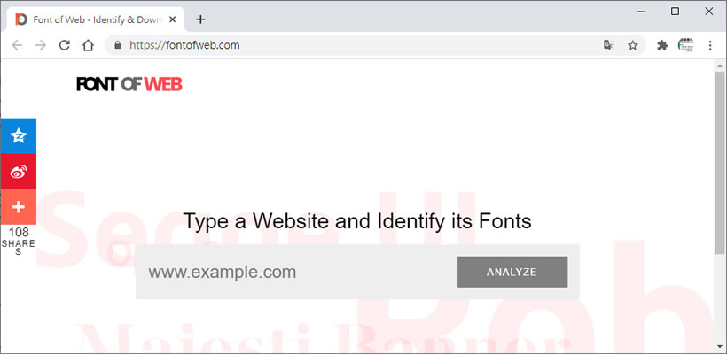 Font of Web 輸入網址就幫你找出該網站所使用的字體與下載網址