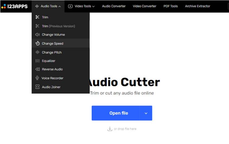 123APPS Audio Tools 可修剪、改變音量、錄音、合併 MP3 的免費線上工具