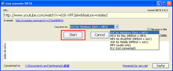 vixy converter Youtube影片轉檔﹝AVI、MOV、MP4、MP3、3GP﹞及下載 vixy converter Youtube影片轉檔﹝AVI、MOV、MP4、MP3、3GP﹞及下載