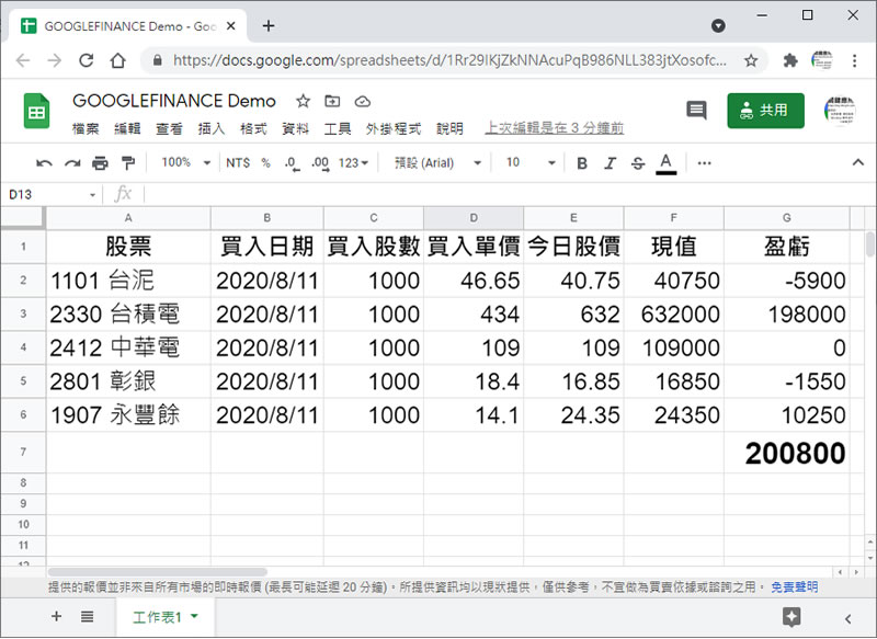 如何在「Google 試算表」單一儲存格中建立圖表? 如何在「Google 試算表」單一儲存格中建立圖表?