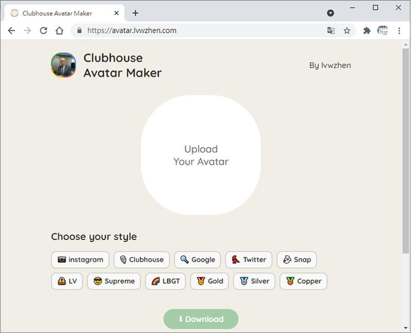 Clubhouse Avatar Maker 會員網站頭像產生器 Clubhouse Avatar Maker 會員網站頭像產生器