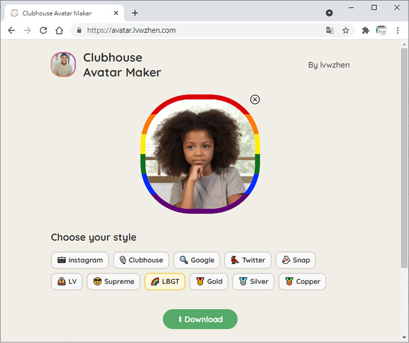 Clubhouse Avatar Maker 會員網站頭像產生器 Clubhouse Avatar Maker 會員網站頭像產生器