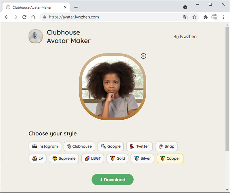 Clubhouse Avatar Maker 會員網站頭像產生器 Clubhouse Avatar Maker 會員網站頭像產生器