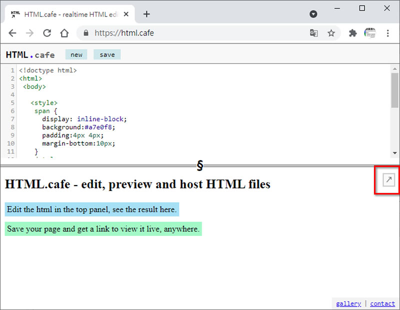 HTML.cafe 線上 HTML 編輯器,即時呈現 HTML 及 CSS 語法變化 HTML.cafe 線上 HTML 編輯器,即時呈現 HTML 及 CSS 語法變化