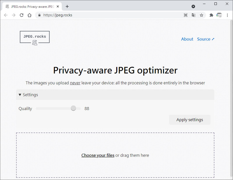 JPEG.rocks 批次壓縮 JPEG 圖片線上免費工具 JPEG.rocks 批次壓縮 JPEG 圖片線上免費工具