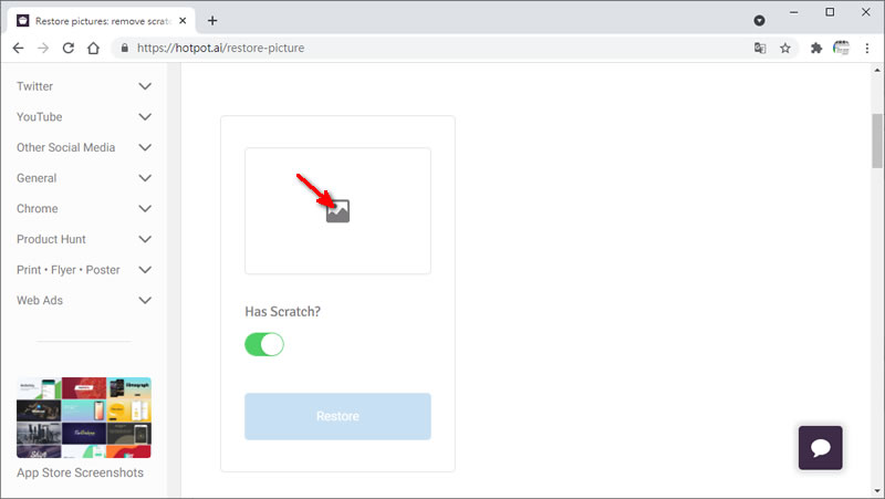 Hotpot AI Picture Restorer 用 AI 修復有摺痕的圖片 Hotpot AI Picture Restorer 用 AI 修復有摺痕的圖片