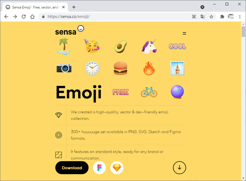 Sensa Emoji 免費下載高品質且為向量圖形的表情符號集合 Sensa Emoji 免費下載高品質且為向量圖形的表情符號集合