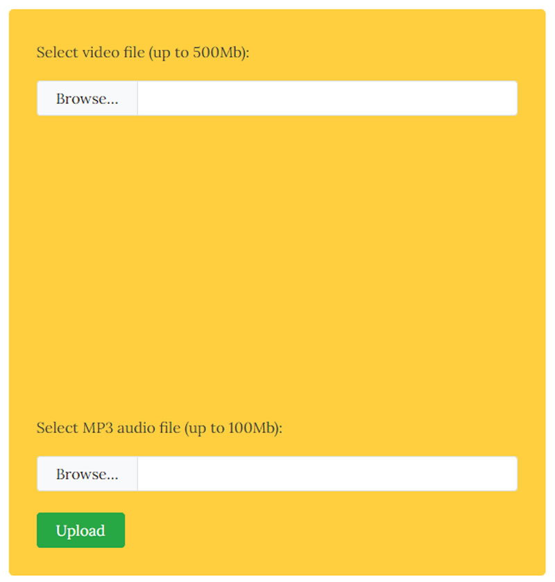 Add Audio to Video 替影片加入背景音樂的免費線上工具