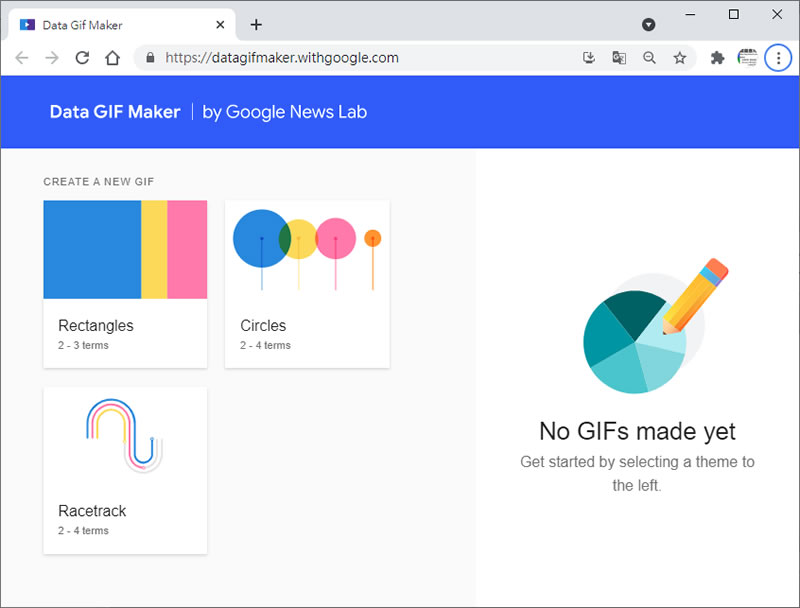 Data GIF Maker 讓數據用動畫圖表來呈現的免費製作工具