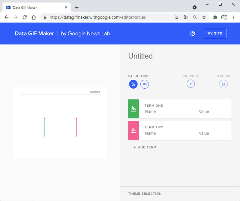 Data GIF Maker 讓數據用動畫圖表來呈現的免費製作工具