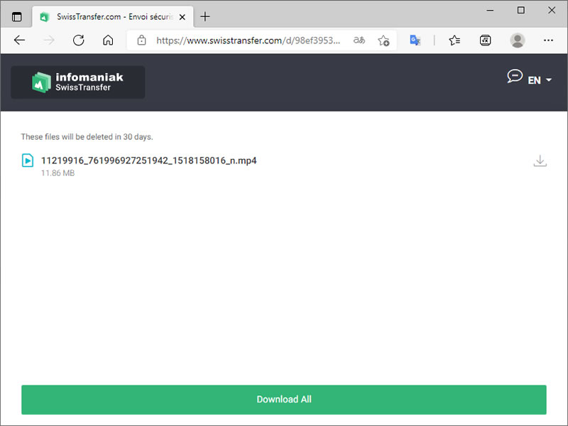 SwissTransfer 線上就可傳送 50GB以內的檔案
