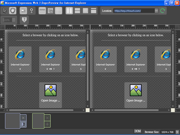 Microsoft Expression Web SuperPreview for Windows Internet Explorer 微軟開發專門測試網頁在 Internet Explorer 各種版本呈現狀況 Microsoft Expression Web SuperPreview for Windows Internet Explorer 微軟開發專門測試網頁在 Internet Explorer 各種版本呈現狀況