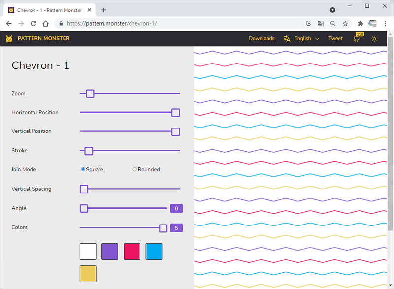 PATTERN MONSTER 由線條及圖形所組成的 CSS、SVG 背景圖