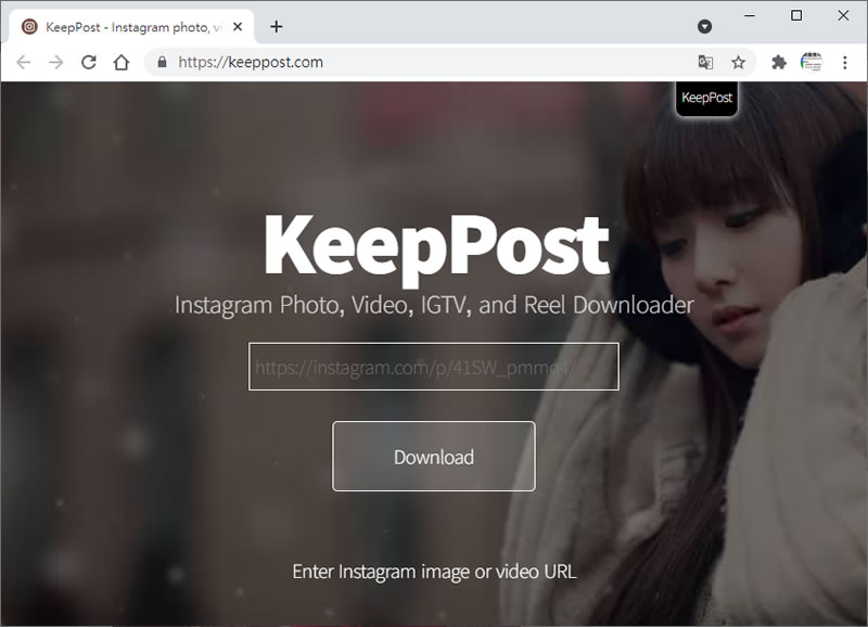 KeepPost 可下載 Instagram 圖片與影片的免費線上服務