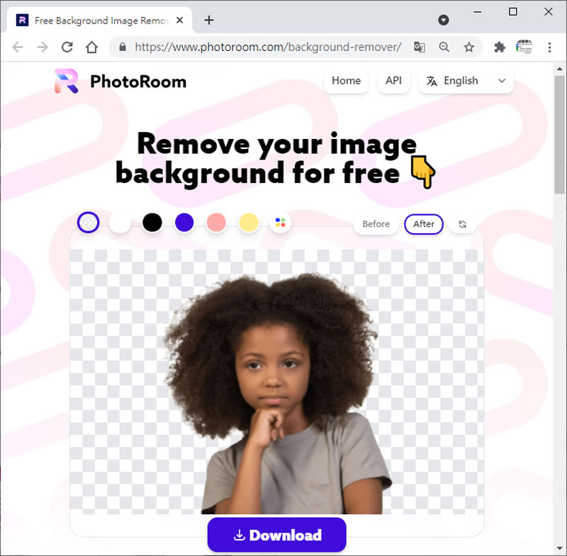 PhotoRoom 免費圖片去背景的線上服務