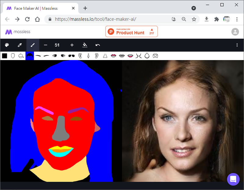 Face Maker AI 透過草圖轉換成真實人臉 Face Maker AI 透過草圖轉換成真實人臉