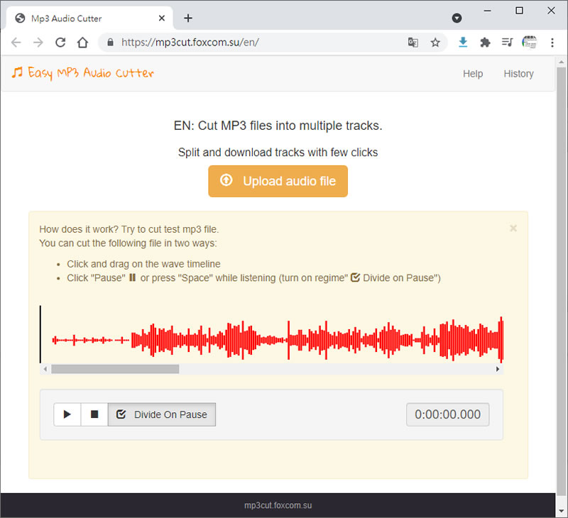 Easy MP3 Audio Cutter 可將 MP3 剪輯成多段 MP3 的免費線上服務 Easy MP3 Audio Cutter 可將 MP3 剪輯成多段 MP3 的免費線上服務
