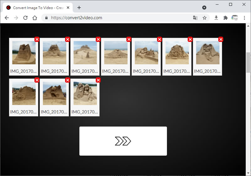 Free Online Video Maker From Photos 可將圖片轉成 MP4 影片的線上免費服務