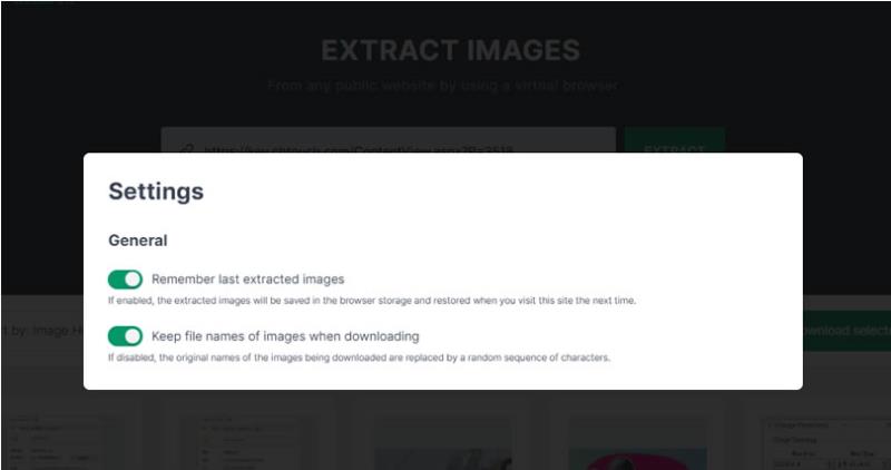 Image Extractor 輸入網址就可以下載網頁內所有圖片的線上免費服務