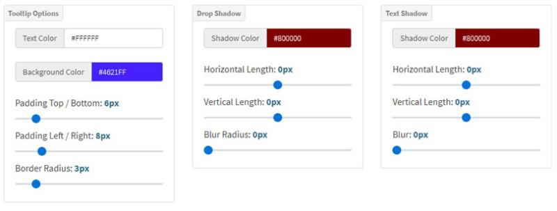 CSS Tooltip Generator 提示訊息框 CSS 語法產生器