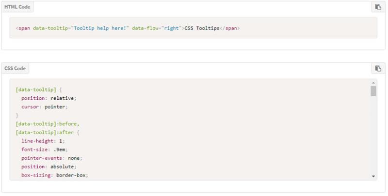 CSS Tooltip Generator 提示訊息框 CSS 語法產生器