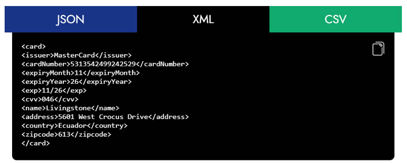 Credit Card Generator 含 CVV 檢查碼在內的信用卡卡號產生器 Credit Card Generator 含 CVV 檢查碼在內的信用卡卡號產生器