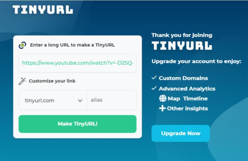 TinyURL 一個專門提供縮網址服務的網站