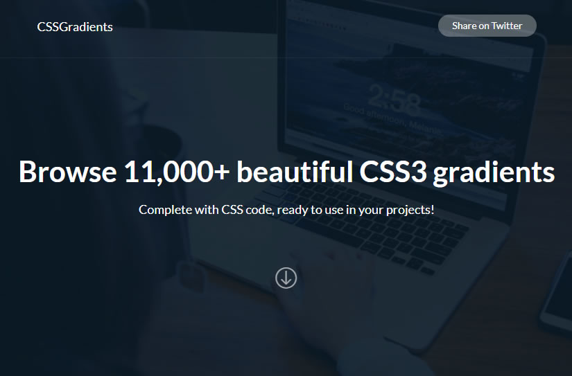 CSSGradients 用 CSS 調配出萬個漸層色模板，讓你隨時取用