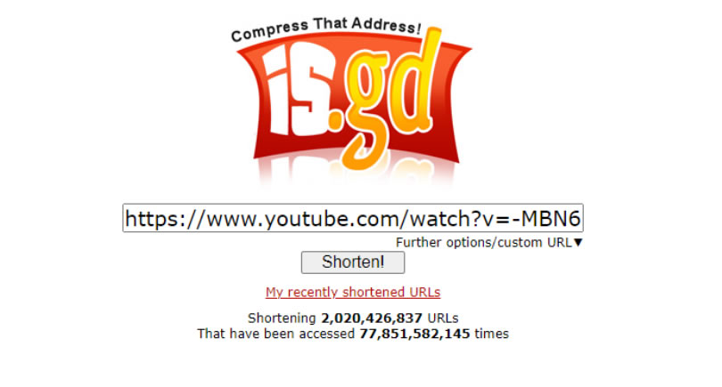 is.gd 可將網址縮短的免費服務