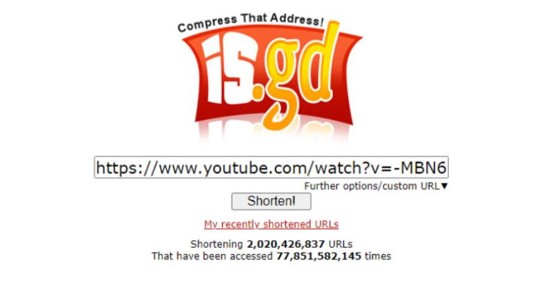 is.gd 可將網址縮短的免費服務