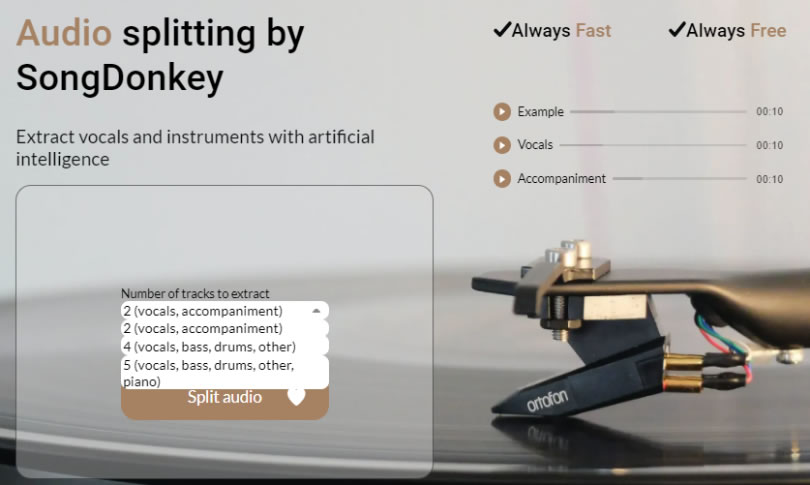 SongDonkey 將歌曲製作成伴唱帶的免費工具(內有效果試聽) SongDonkey 將歌曲製作成伴唱帶的免費工具(內有效果試聽)