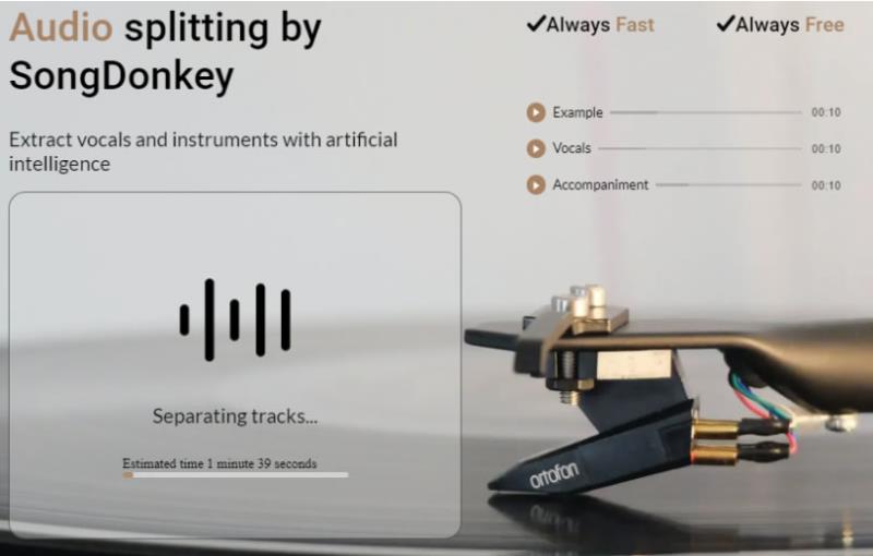 SongDonkey 將歌曲製作成伴唱帶的免費工具(內有效果試聽)