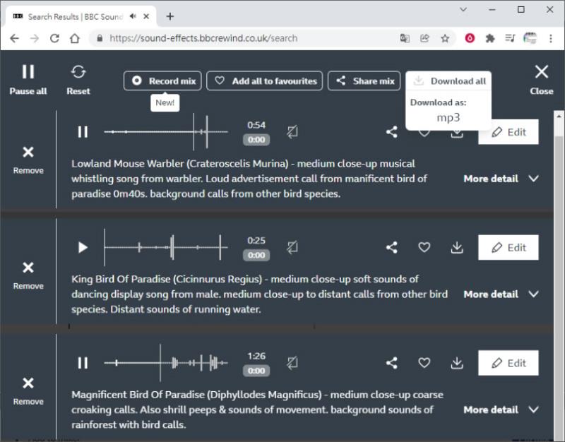 免費下載 BBC Sound Effects 網站所收錄超過三萬個的音效素材