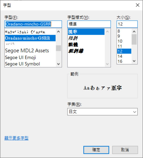 「Oradano 明朝 GSRR」支援中文字的日本復古鉛字字型(可商用) 「Oradano 明朝 GSRR」支援中文字的日本復古鉛字字型(可商用)