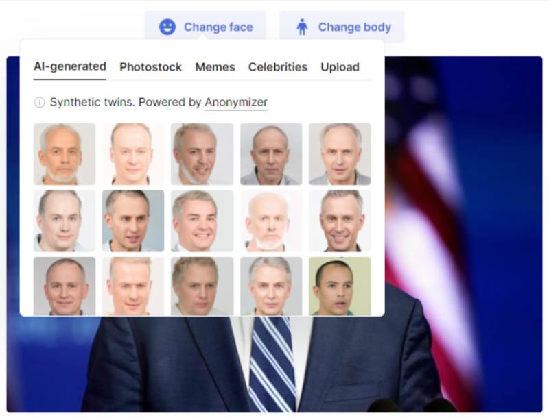 AI Face Swapper 人物圖片換臉免費線上服務